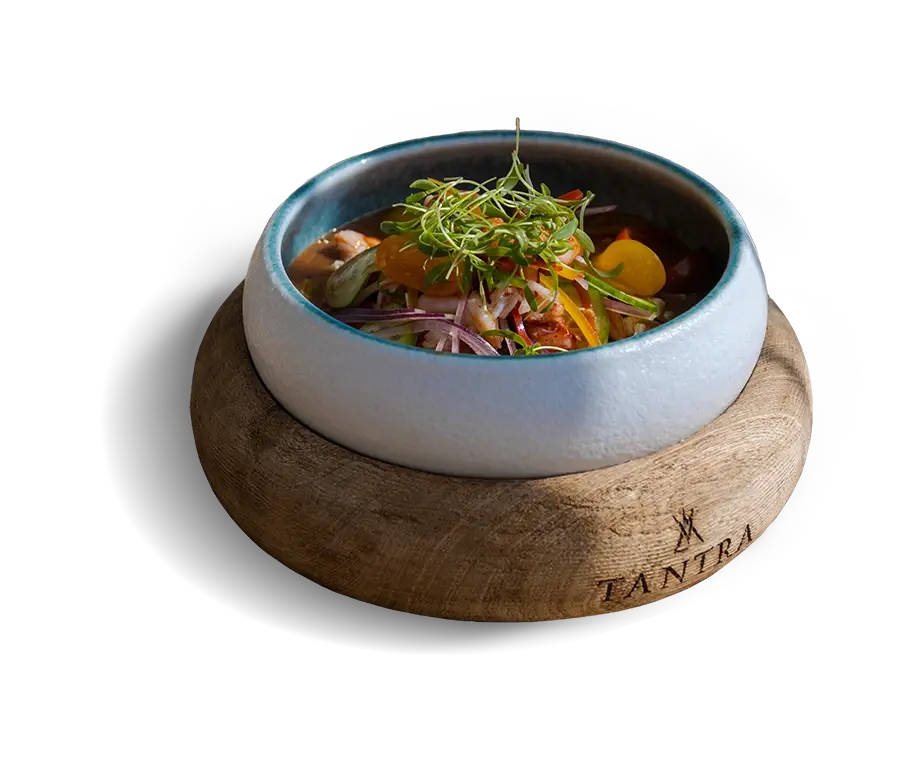 ceviches en Tantra Beach Club